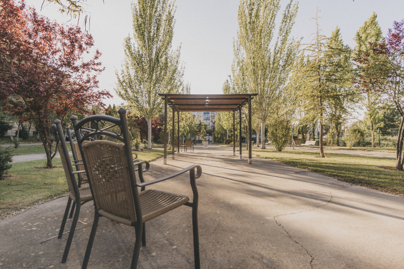 Espacio al aire libre para disfrutar en nuestro centro