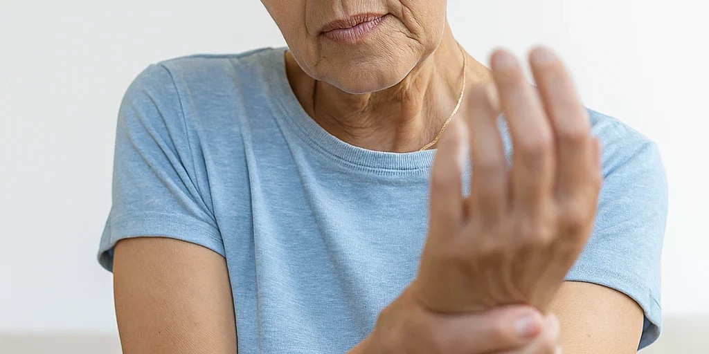 dolor neuropatía periférica Persona mayor mostrando dolor debido a su neuropatía periférica