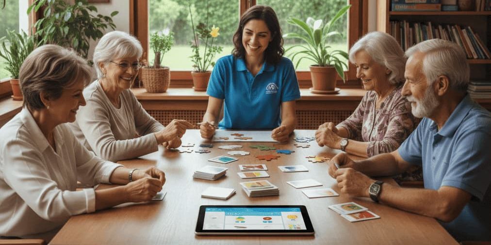Rehabilitación cognitiva Ejercicios efectivos contra la apatía senior Ejerció de memoria como rehabilitación cognitiva